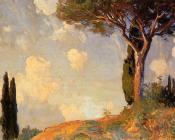 A Landscape Study at San Vigilio, Lake of Garda - 约翰·辛格·萨金特